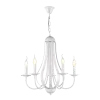 AMANDA CHANDELIER 5XE14 WHITE