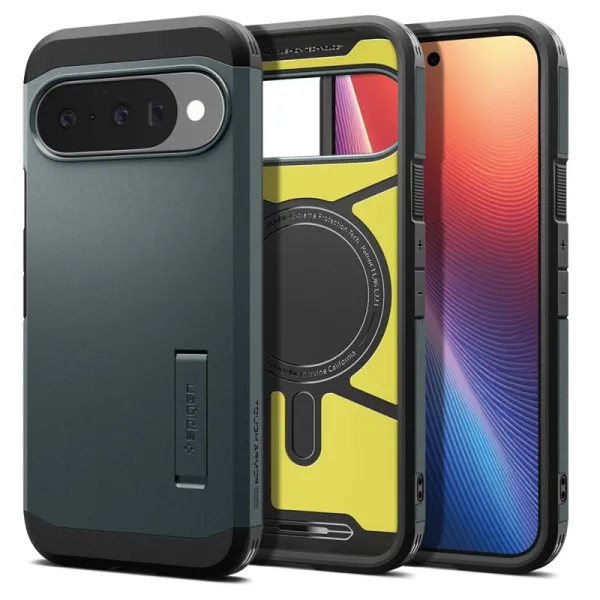 Spigen Tough Armor Mag MagSafe - Case for Google Pixel 10 / 10 Pro (Abyss Green)