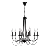 ANGELA CHANDELIER 8XE14 BLACK