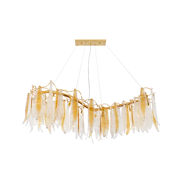 ANTONIO CHANDELIER 12XG9 GOLD/CRYSTALS