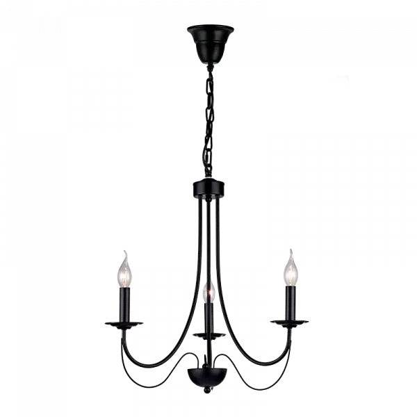 ANGELA CHANDELIER 3XE14 BLACK