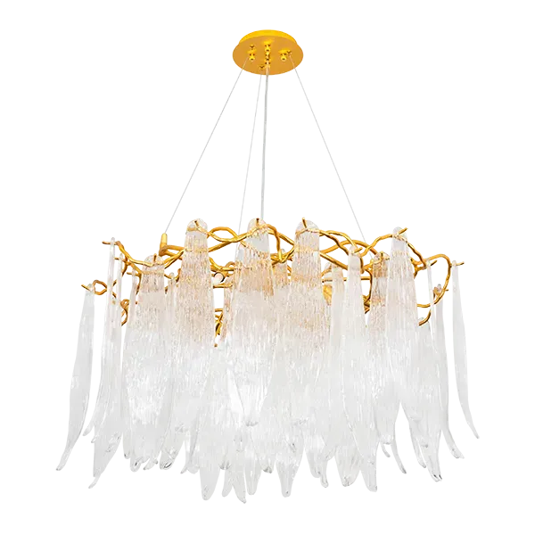 ANTONIO CHANDELIER 10XG9 GOLD/CRYSTALS