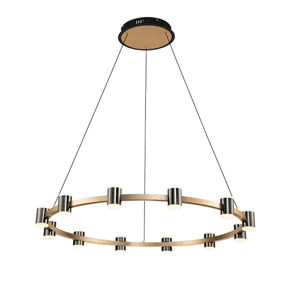 AXEL LED CHANDELIER 96W 3000K BLACK/GOLD