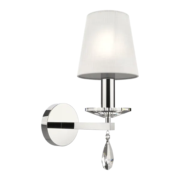 BARBARA WALL LAMP 1XE14 WHITE/CHROME