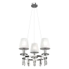 BARBARA CHANDELIER 3XE14 WHITE/CHROME