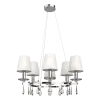 BARBARA CHANDELIER 6XE14 WHITE/CHROME