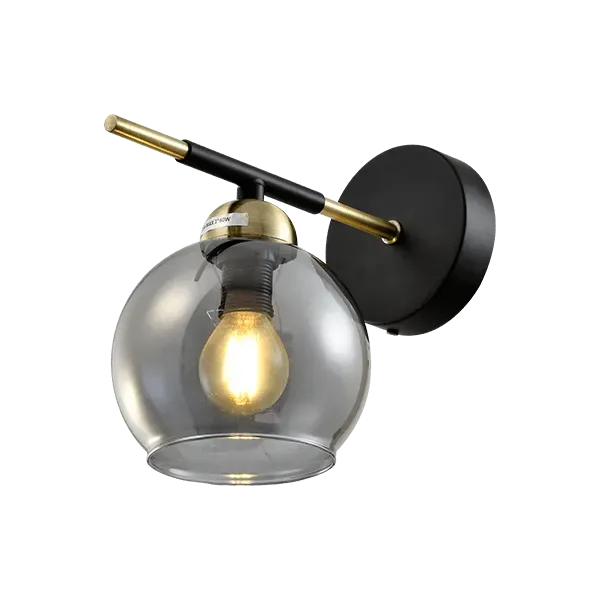 BILL WALL FIXTURE 1XE14 BLACK MATT/BRONZE