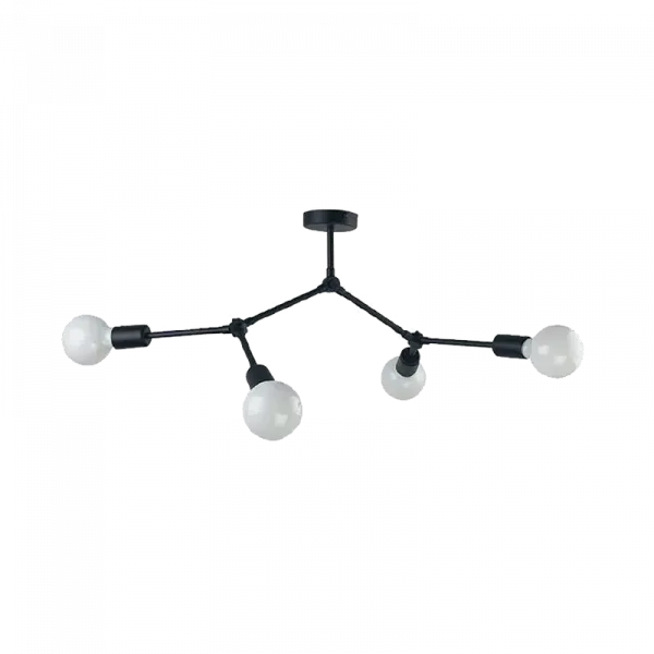 ARTE CHANDELIER 4XE27 BLACK