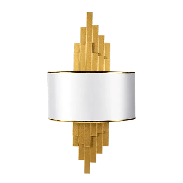 BRETON WALL LAMP 2XE14 GOLD/WHITE