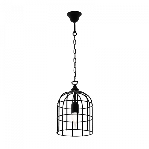 CAGE PENDANT 1xE27 BLACK