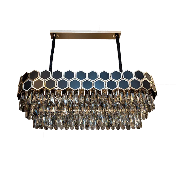 CATHERINE CHANDELIER 19хE14 330x1000mm GOLD/BLACK