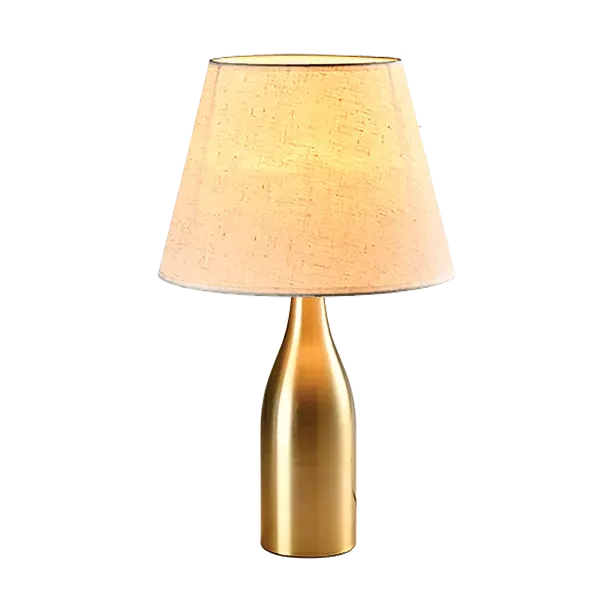 CAPRI TABLE LAMP 1XE27 GOLD/FLAX