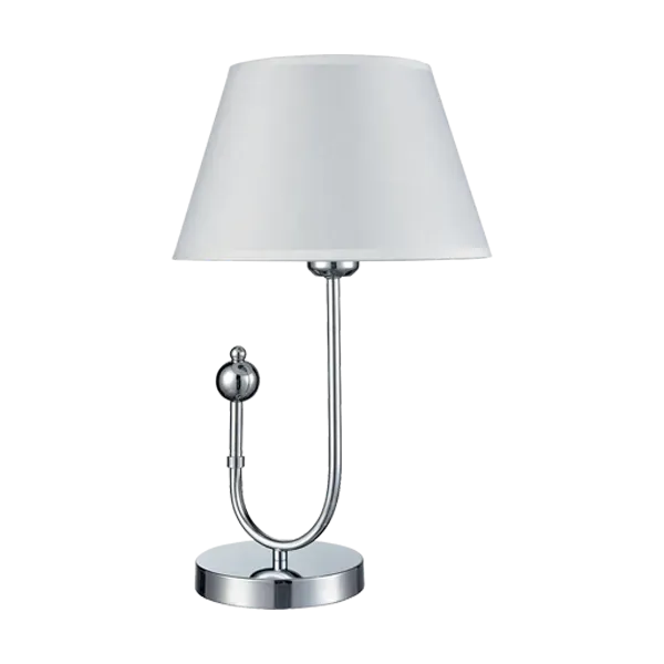 CARMEN TABLE LAMP 1xE27 WHITE/CHROME