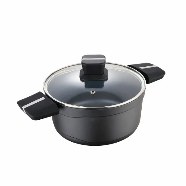 Kannellinen vuoka San Ignacio Bistro SG6425 Mattamusta Ø 20 x 10 cm 1,8 L