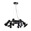 CINEMA CHANDELIER 6XE27 BLACK D630mm