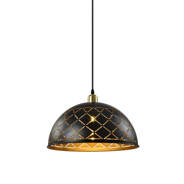 CRISTINA PENDANT 1XE27 BLACK/GOLD