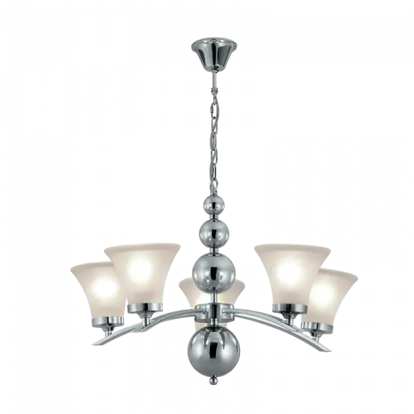 DARA CHANDELIER 5XE27 CHROME