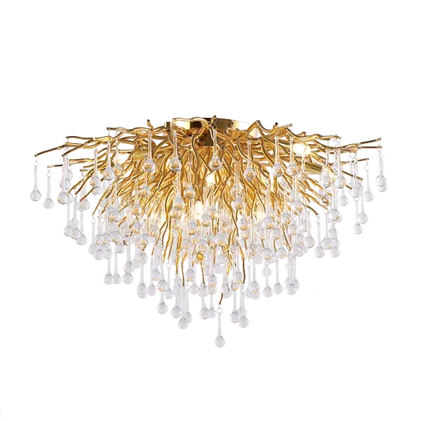 EDUARD CEILING LAMP 7XG9 GOLD/CRYSTALS