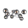 ERMINA CHANDELIER 8XE14 CHROME/GLASS