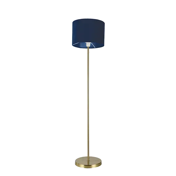 FRANCO FLOOR LAMP 1xE27 BRASS/BLUE