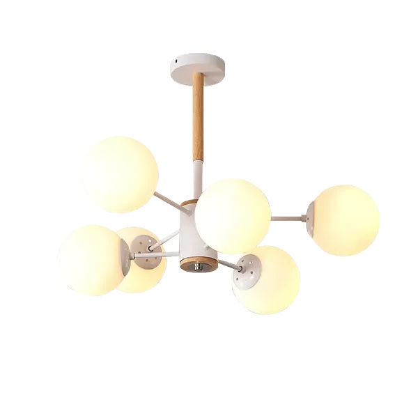 ISABEL CHANDELIER 6XE27 WHITE