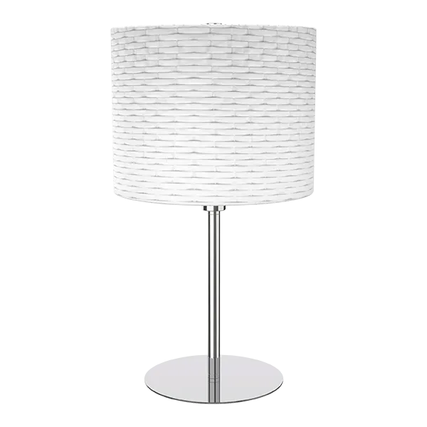 INES TABLE LAMP 1XE14 WHITE/CHROME