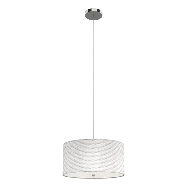 INES PENDANT 5XE14 WHITE/CHROME