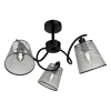 JASMINE CHANDELIER 3XE14 BLACK/GREY