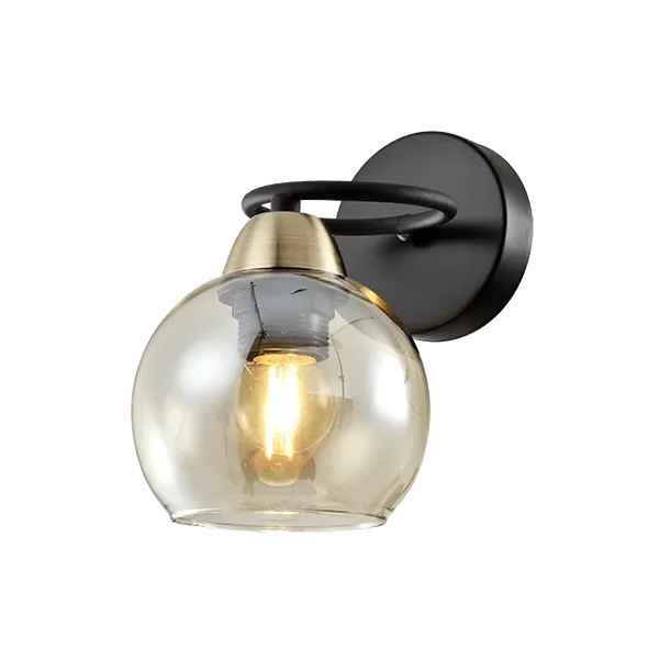 JAY WALL FIXTURE 1XE27 BLACK/BRONZE