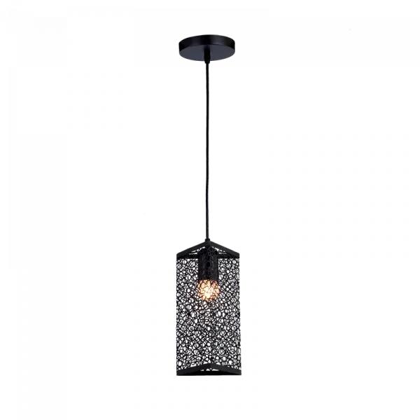 JANIS-1C PENDANT 1XE27 BLACK L130mm