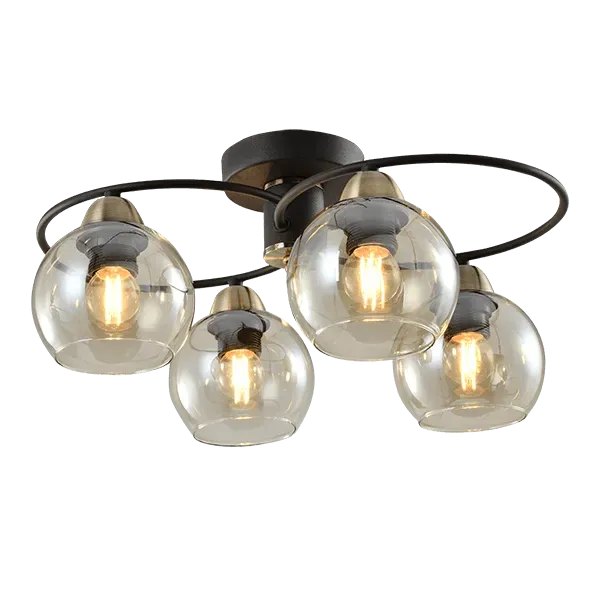 JAY CHANDELIER 4XE27 BLACK/BRONZE