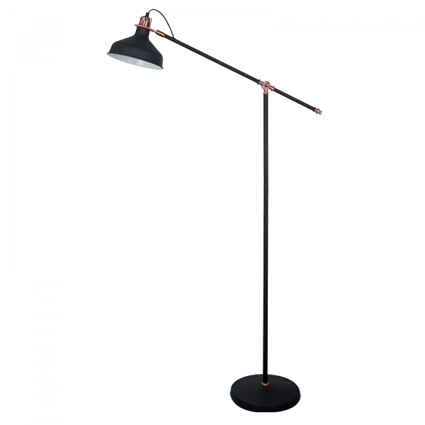 JOHN FLOOR LAMP 1XE27 BLACK H1500mm