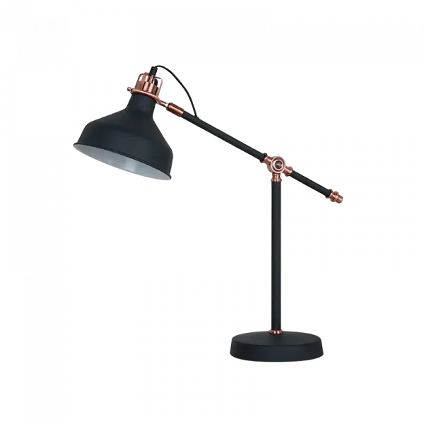 JOHN TABLE LAMP 1XE27 BLACK H600mm