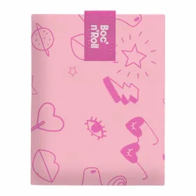 Коробочка для бутербродов Roll'eat Boc'n'roll Essential Paint Unicorn Розовый (11 x 15 cm)