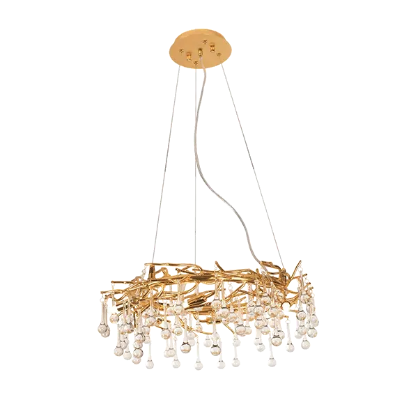 JOSEPH CHANDELIER 6XG9 GOLD/CRYSTALS