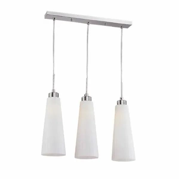 KAREN PENDANT 3XE27 SATIN NICKEL L500XH800mm