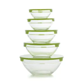 Pusdienu kastīšu komplekts 5 Glass EH Zils Caurspīdīgs