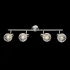 JULIE SPOT 4XE14 SATIN NICKEL/ALUMINIUM