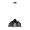 LIV PENDANT 1xE27 CHROME/BLACK