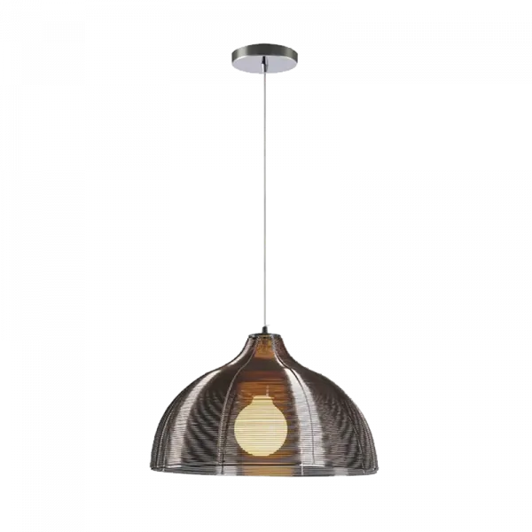 LIV PENDANT 1xE27 CHROME/COFFEE