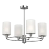 LUKAS CHANDELIER 4XE14 WHITE/CHROME