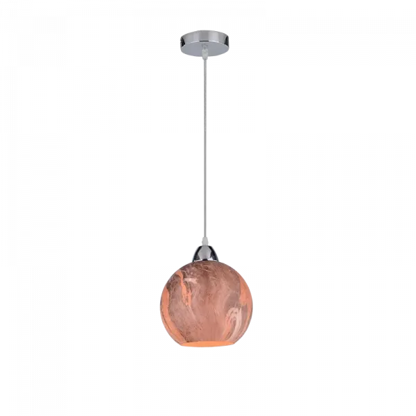 MARBLE-1A PENDANT 1XE27 COFFEE D200mm