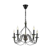 MARIEL CHANDELIER 5XE14 D60XH46 GREY/GOLD