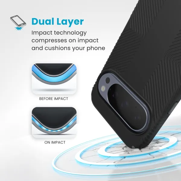 Speck Presidio2 Grip Magnet - Case Google Pixel 10 Pro XL (Black/Slate Grey)