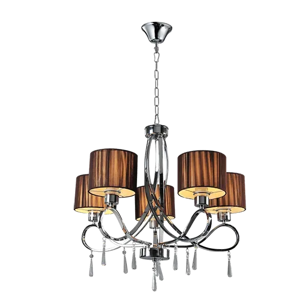 LILLY CHANDELIER 5XE27 CHROME D650X590mm