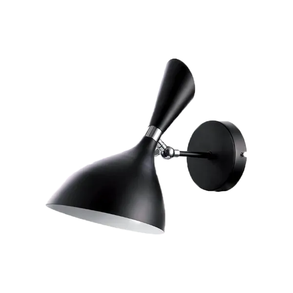 MORGAN WALL LAMP 1xE14 BLACK