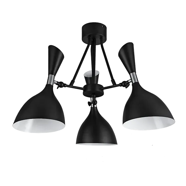 MORGAN CHANDELIER 3xE14 BLACK