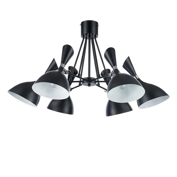 MORGAN CHANDELIER 6xE14 BLACK