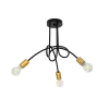 MYA CHANDELIER 3XE27 BLACK/GOLD