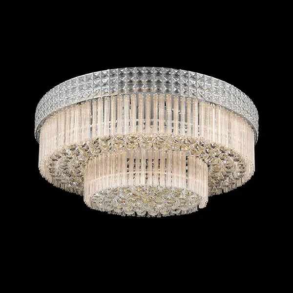 MISHELLE CEILING LAMP 8XE14 CHROME D600XH340mm